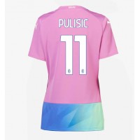 Camisa de time de futebol AC Milan Christian Pulisic #11 Replicas 3º Equipamento Feminina 2023-24 Manga Curta